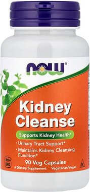 NOW Foods, Kidney Cleanse, zur Entgiftung der Nieren, 90 vegetarische Kapseln