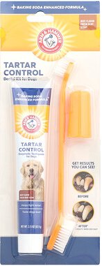 Arm & Hammer, Tartar Control, Zahnstein-Set für Hunde, Rind, 3-teiliges Set