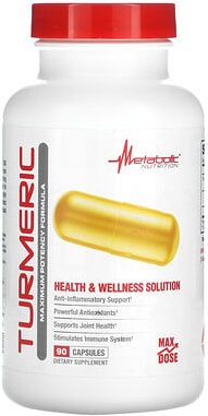 Metabolic Nutrition, Kurkuma, 90 Kapseln