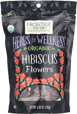 Frontier Co-op, Organic Hibiscus Flowers, Bio-Hibiskusblüten, 165 g (5,82 oz.)
