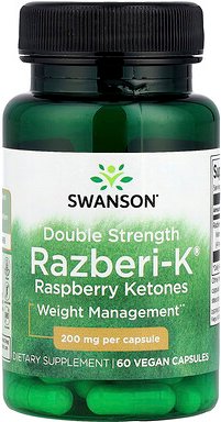 Swanson, Razberi-K®, Himbeerketone, 200 mg, 60 vegane Kapseln