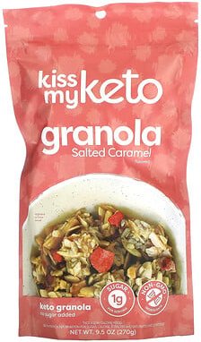 Thumbnail - Kiss My Keto, Granola, gesalzenes Karamell, 9,5 oz (270 g)