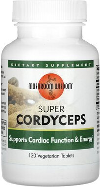 Mushroom Wisdom, Super Cordyceps, 120 pflanzliche Tabletten