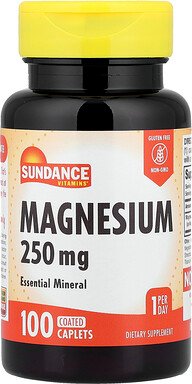 Sundance Vitamins, Magnesium, 250 mg, 100 beschichtete Kapseln