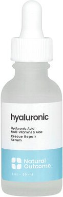 Natural Outcome, Hyaluronic Rescue Repair Serum, reparierendes Hyaluron-Serum, ohne Duftstoffe, 30 ml (1 oz.)