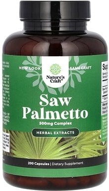 Nature's Craft, Saw Palmetto, Sägepalmenbeere, 500 mg, 200 Kapseln