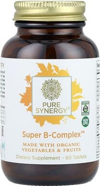 Thumbnail - Pure Synergy, Super B-Complex™, B-Vitamin-Komplex, 60 Tabletten
