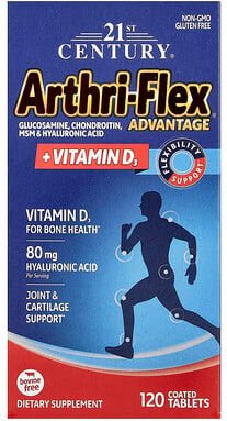 21st Century, Arthri-Flex Advantage + Vitamin D3, 120 beschichtete Tabletten