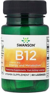 Thumbnail - Swanson, Vitamin B12, 60 Lutschtabletten (5.000 mcg pro Lutschtablette)