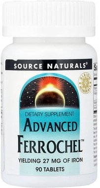 Thumbnail - Source Naturals, Advanced Ferrochel™, 90 Tabletten