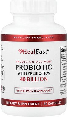 HealFast, Probiotic With Prebiotics, Probiotikum mit Präbiotika, 60 Kapseln