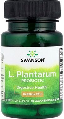 Swanson, L. Plantarum Probiotic, Probiotikum mit Plantarum, 10 Milliarden KBE, 30 vegane EMBO Caps AP