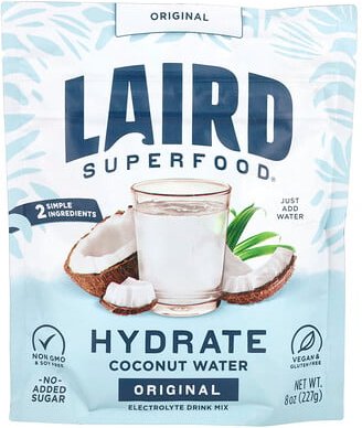 Laird Superfood, Hydrate, Coconut Water, Kokosnusswasser, Original, 227 g (8 oz.)