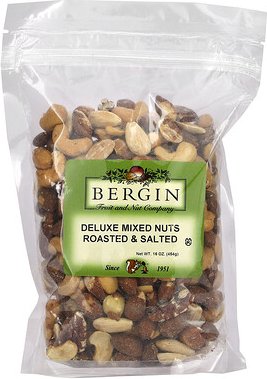 Bergin Fruit and Nut Company, Deluxe Mixed Nuts, Roasted & Salted, 454 g (16 oz.)