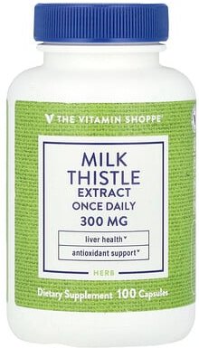 The Vitamin Shoppe, Milk Thistle Extract, Mariendistelextrakt, 300 mg, 100 Kapseln