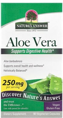 Nature's Answer, Aloe Vera, 250 mg, 90 pflanzliche Kapseln