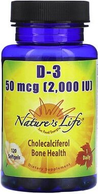 Thumbnail - Nature's Life, D-3, 50 mcg, 120 Weichkapseln