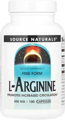 Source Naturals, L-Arginine, L-Arginin, Freiform, 100 Kapseln