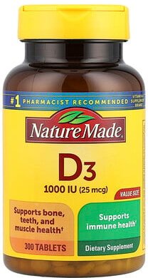 Nature Made, Vitamin D3, 300 Tabletten