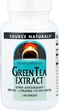 Thumbnail - Source Naturals, Green Tea Extract, Grüntee-Extrakt, 500 mg, 120 Tabletten