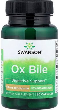 Swanson, Ox Bile, Ochsengalle, 60 Kapseln