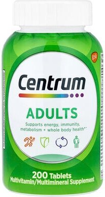 Centrum, Multivitamin für Erwachsene, 200 Tabletten