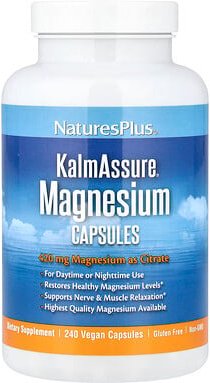 NaturesPlus, KalmAssure®, Magnesium, 240 vegane Kapseln (105 mg pro Kapsel)