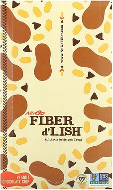 NuGo Nutrition, Fiber d'Lish, Erdnuss-Schokoladen-Chip, 16 Riegel je 45 g (1,6 oz.)