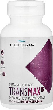 Biotivia, TransmaxTR, MicroActive® Resveratrol, 60 Kapseln (500 mg pro Kapsel)