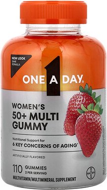 One-A-Day, Women's 50+, Advanced Multivitamin, 110 Fruchtgummis