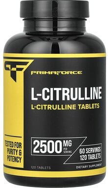 Primaforce, L-Citrulline, L-Citrullin, 120 Tabletten (1.250 mg pro Tablette)