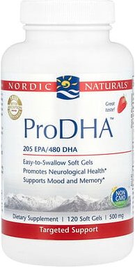 Nordic Naturals, ProDHA™, Erdbeere, 120 Weichkapseln (250 mg pro Weichkapsel)