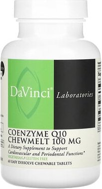 Thumbnail - DaVinci Laboratories, Coenzym Q10 Chewmelt, 100 mg, 60 einfach auflösende Kautabletten