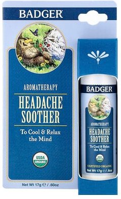 Badger, Aromatherapy, Headache Soother, Kopfschmerzschnuller, Pfefferminze und Lavendel, 17 g (0,60 oz.)