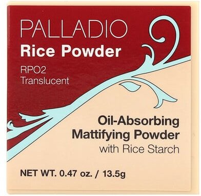 Palladio, Rice Powder, Reispulver, durchscheinendes RPO2, 13,5 g (0,47 oz.)