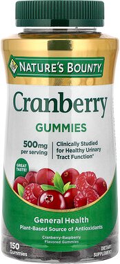 Nature's Bounty, Cranberry Gummies, Cranberry-Fruchtgummis, Cranberry-Himbeere, 150 Fruchtgummis (100 mg pro Fruchtgummi...
