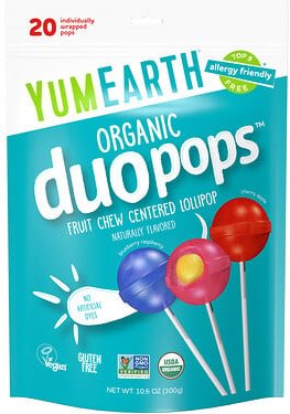 YumEarth, Organic Duopops™, verschiedene, 20 Lutscher, 300 g (10,6 oz.)