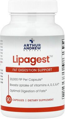Arthur Andrew Medical, Lipagest™, Unterstützung der Fettverdauung, 90 Kapseln