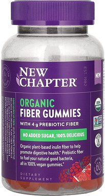 Thumbnail - New Chapter, Organic Fiber Gummies, Bio-Ballaststoff-Fruchtgummis, Zitrus-Beeren, 60 Fruchtgummis mit Geschmack