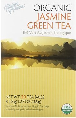 Prince of Peace, Bio-Jasmin-Grüntee, 20 Teebeutel, 36 g (1,27 oz.)