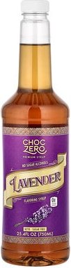 ChocZero, Premium Syrup, Lavendel-Sirup, zuckerfrei, 750 ml (25,4 fl. oz.)