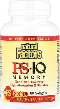 Natural Factors, PS – IQ Memory, 60 Weichkapseln