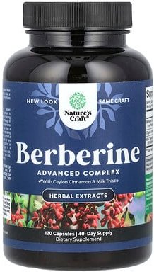 Nature's Craft, Berberine, Berberin, 120 Kapseln