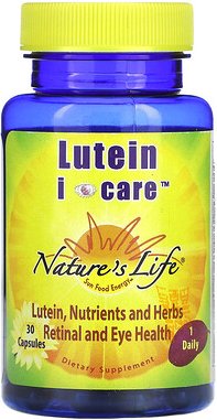 Nature's Life, Lutein I Care, 30 Kapseln