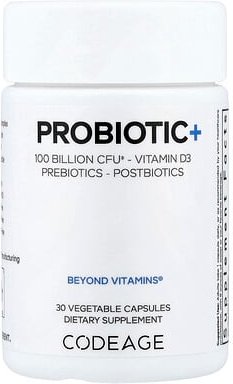 Codeage, Probiotic+, Probiotikum, 30 pflanzliche Kapseln