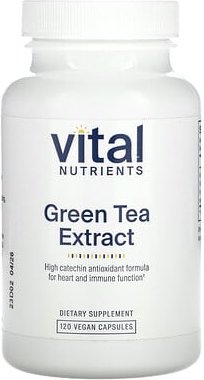 Vital Nutrients, Green Tea Extract, Grüner-Tee-Extrakt, 120 vegane Kapseln (275 mg pro Kapsel)