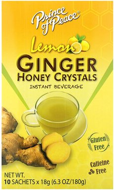 Prince of Peace, Ginger Honey Crystals Instant Beverage, Ingwer-Honig-Kristalle, Instant-Getränk, Zitrone, koffeinfrei, ...
