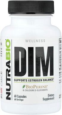 NutraBio, DIM, 60 Kapseln