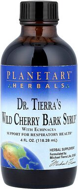 Planetary Herbals, Dr. Tierra's Wild Cherry Bark Syrup, Sirup aus Wildkirschenrinde, 118,28 ml (4 fl. oz.)