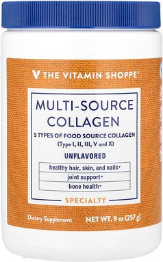 The Vitamin Shoppe, Multi-source Collagen, Unflavored, Kollagen aus mehreren Quellen, geschmacksneutral, 257 g (9 oz.)